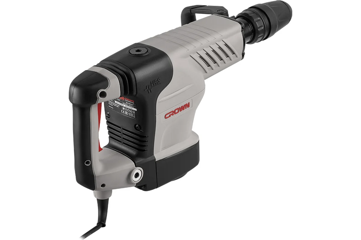 Отбойный молоток CROWN CT18123V, 1500Вт, 900-1900уд/мин,8-25Дж,SDS-max. 10,96кг.кейс.