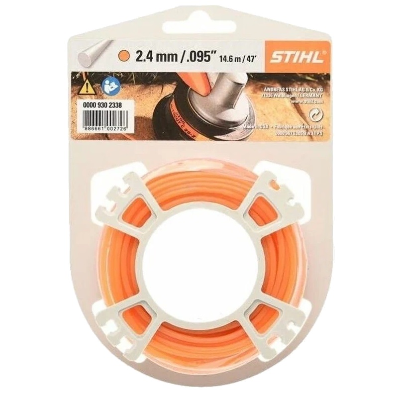 Струна триммерная STIHL круглого сечения 2,4мм х 14м