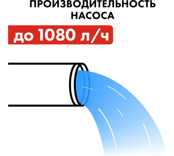 Вибрационный насос QUATTRO ELEMENTI Acquatico 261-10 (260 Вт, 1080 л/ч, для чистой, 60м, кабель10 м,