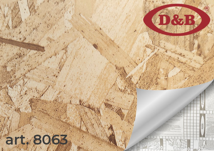 8063 Пленка самоклеящаяся D&B 0,45*8м  пробка  /20																