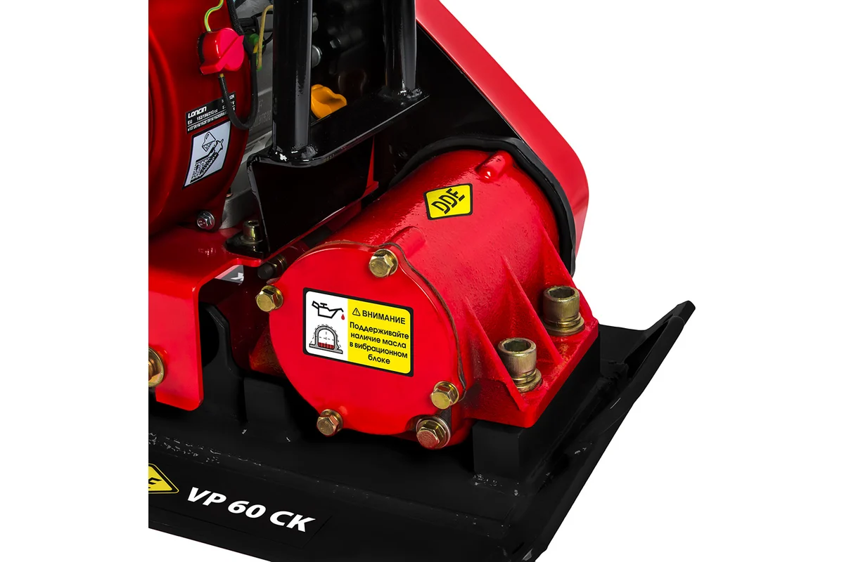 Виброплита DDE VP60-CK, 4х-тактн. дв.LONCIN G200F, 6,5 л/с, плита 510*370мм, 12,5 кН, 65кг