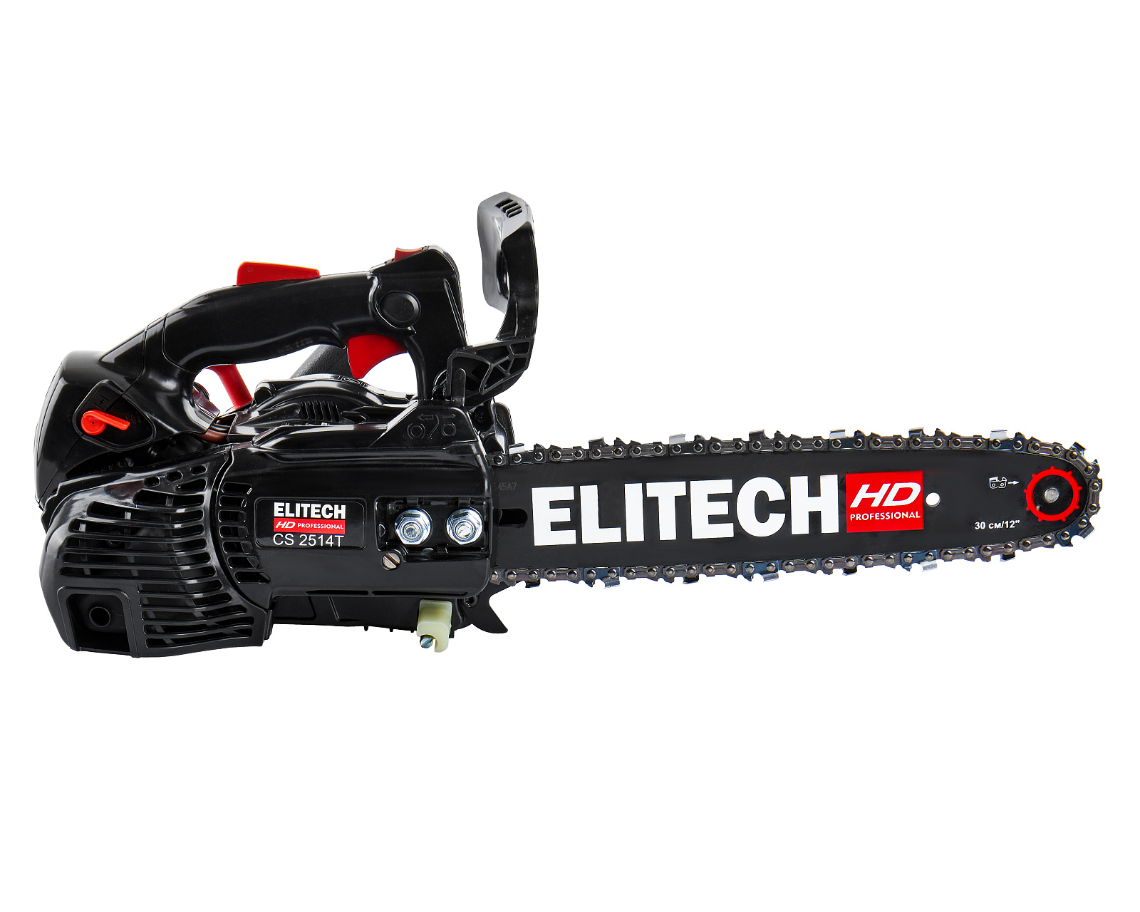 ELITECH CS 2514T (E1611.003.00) Бензопила,25см3,1.0кВт\1.2л.с.,шина30см,3200-12700об\мин,шаг-3\8",па